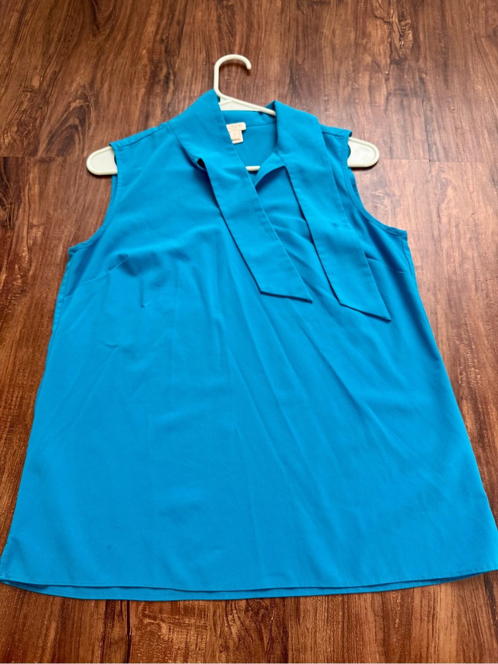 J. Crew Sleeveless Tie-Neck Camisole - Teal, Size 4